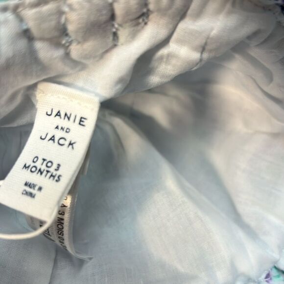 Janie and Jack 100049352 Beau Baby Floral Bow Sun Hat size 0-3 m - Picture 9 of 11